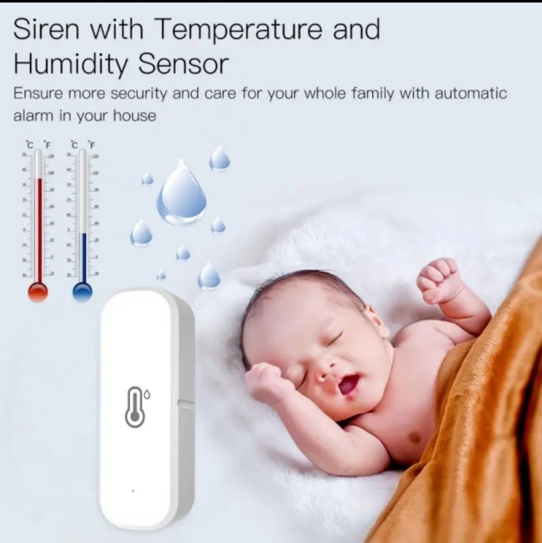 Senzori smart WiFi Temperatura/Umiditate(-20 ÷ 60)°C Tuya Google Alexa