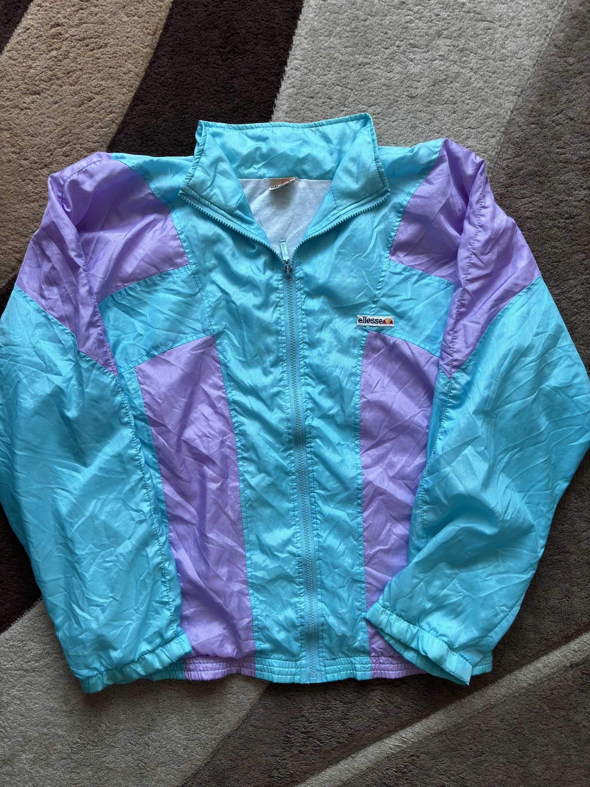 Ellesse Bluza Vintage Windbreaker Geaca Subtire Primavara Funky Retro