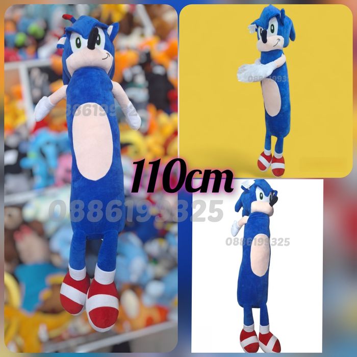 Голяма плюшена играчка Соник, 110см Sonic плюшен голям