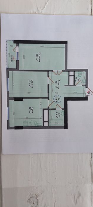 Квартира сотилади. 2 хона Бриллиант сити