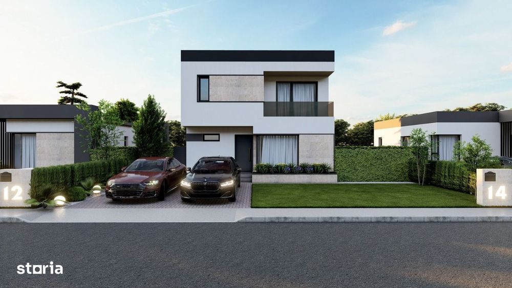 Casă Individuală  Ansamblu Nou 4 Camere – 3 Băi – Teren 454 mp Berceni
