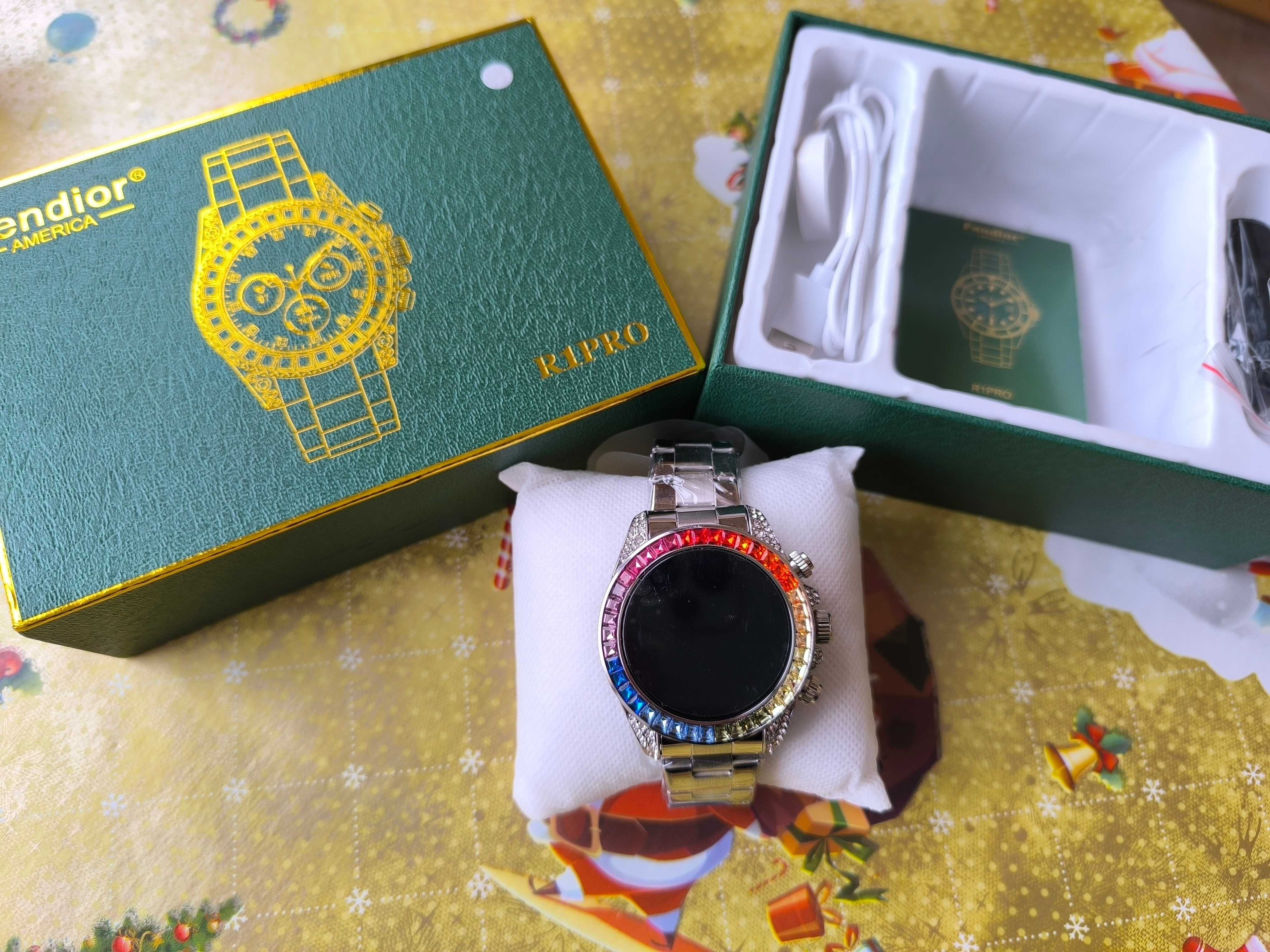 Нов  Rolex smart watch   rolex с камъни Ролекс вид смарт часовник