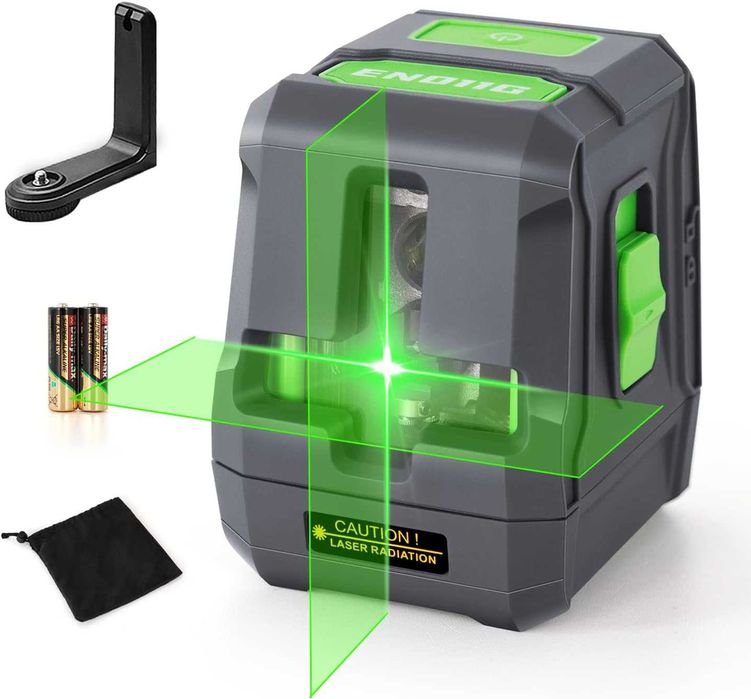 ENVENTOR EN011G зелен самонивелиращ се кръстов лазер 25м IP54