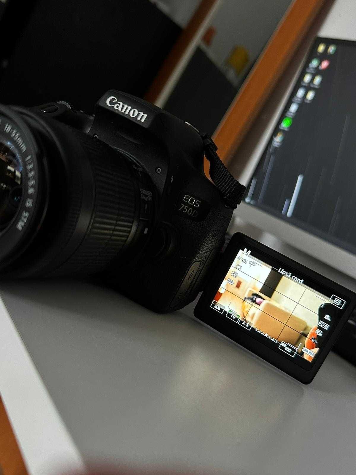 Canon EOS 750D + 2 obiective