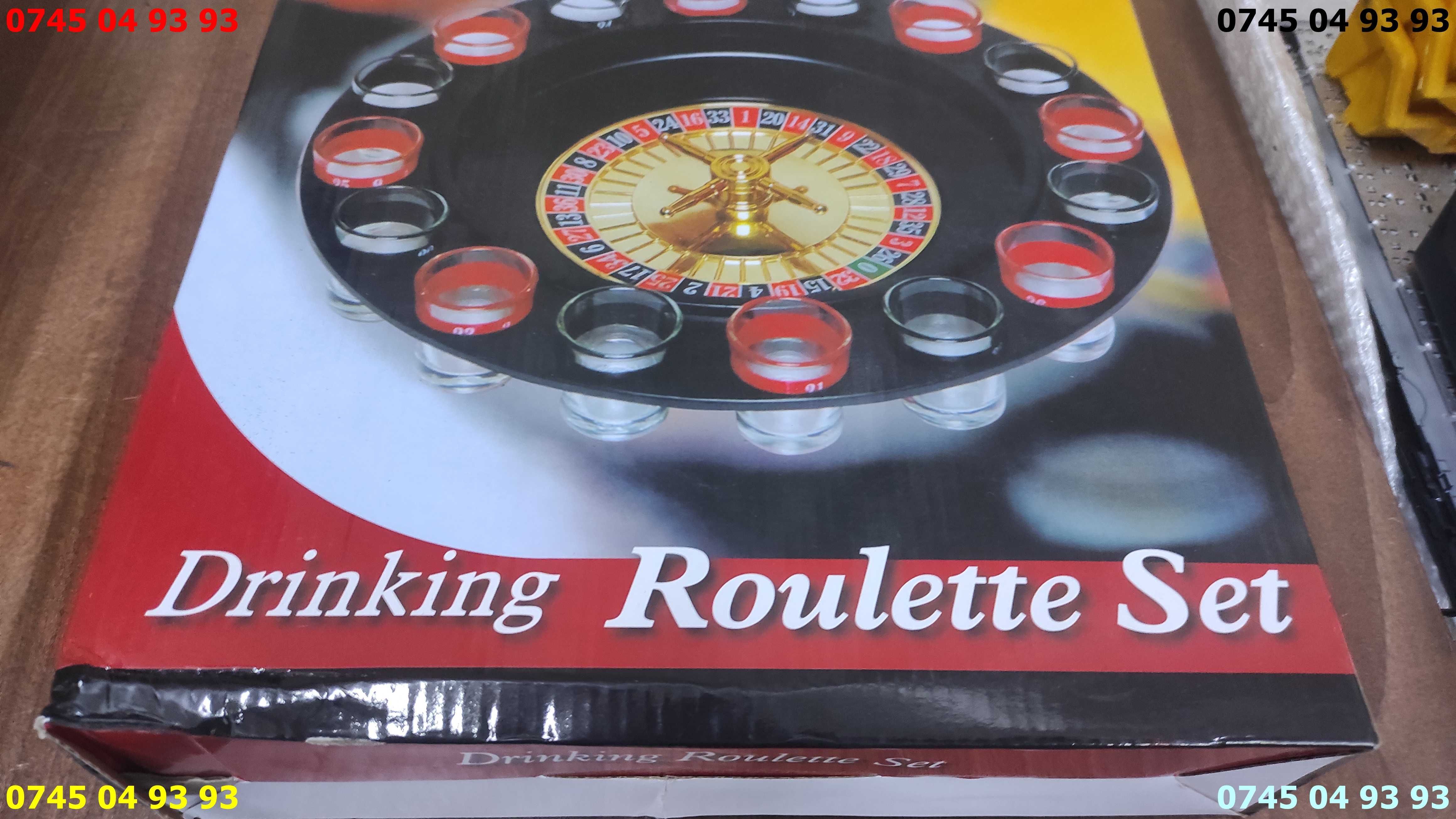 joc drinking roulette set ruleta cu pahare noua in cutie