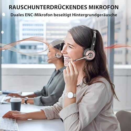 Нови Bluetooth Слушалки с Микрофон + USB | Шумопотискане, 26ч Батерия