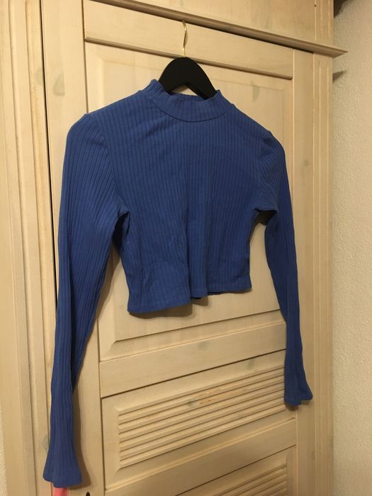 Top albastri S femei