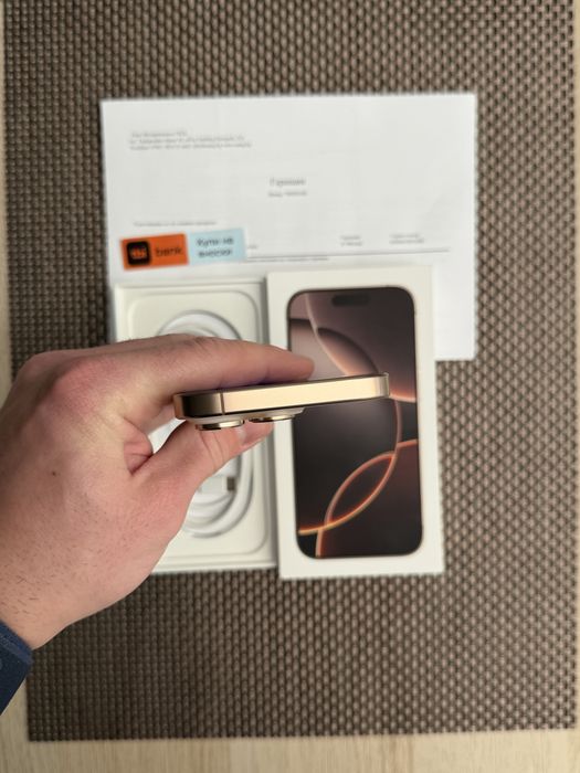 КАТО НОВ!/*ЛИЗИНГ*/ iPhone 16 Pro 128Gb Desert Titanium 24М гаранция