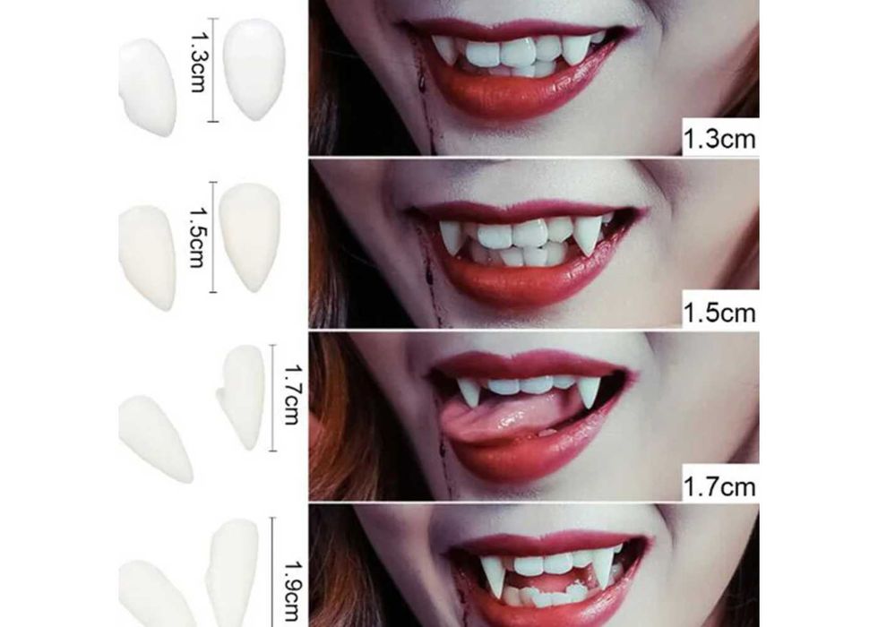 Зубы накладные, вампирские.