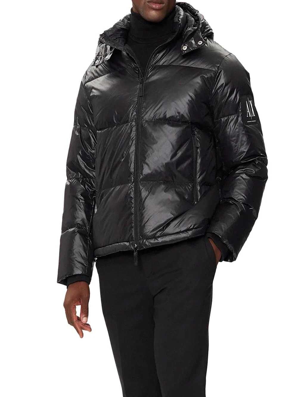 Armani Exchange AX, мъжко зимно яке с естествен пух, XXL