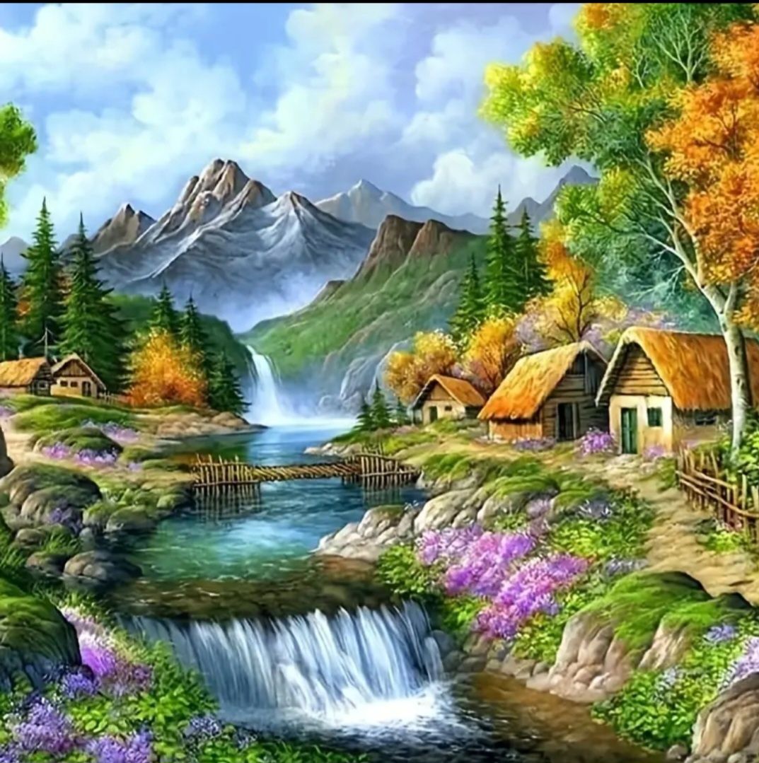 20x20cm Комплект за рисуване с диаманти - 5D