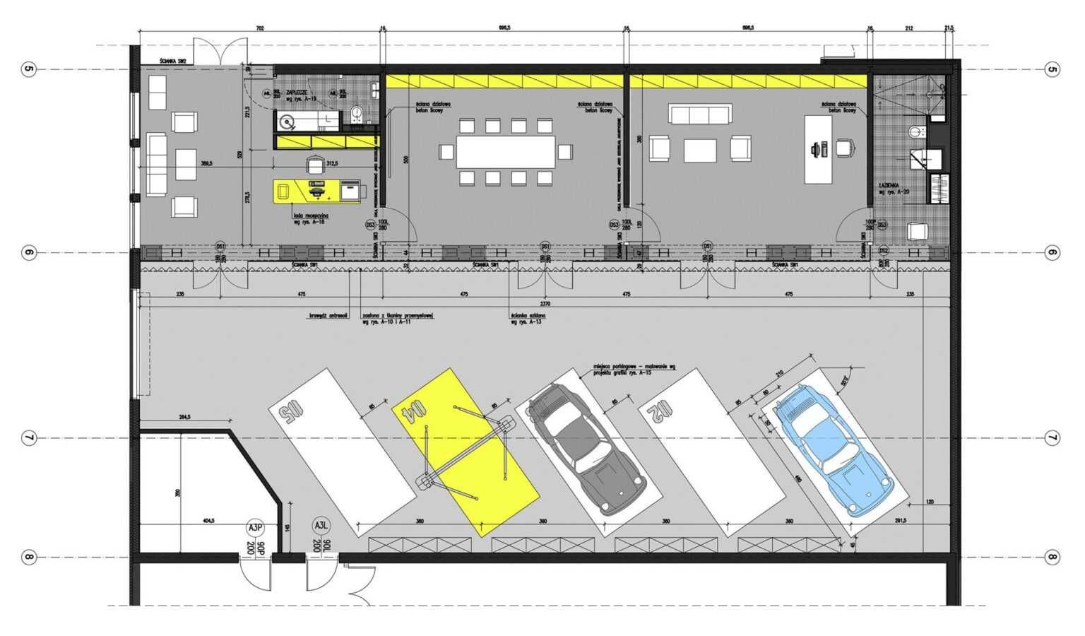 Проект паркинга эстакады склада ангара цеха АЗС автосалона, Архитектор