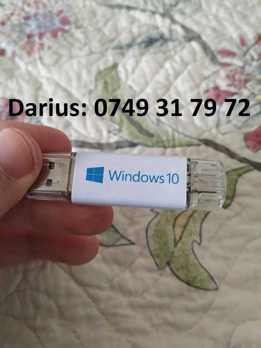 Windows 7, 8.1, 10, 11 Pro sau Office cu licență pe stick USB bootabil