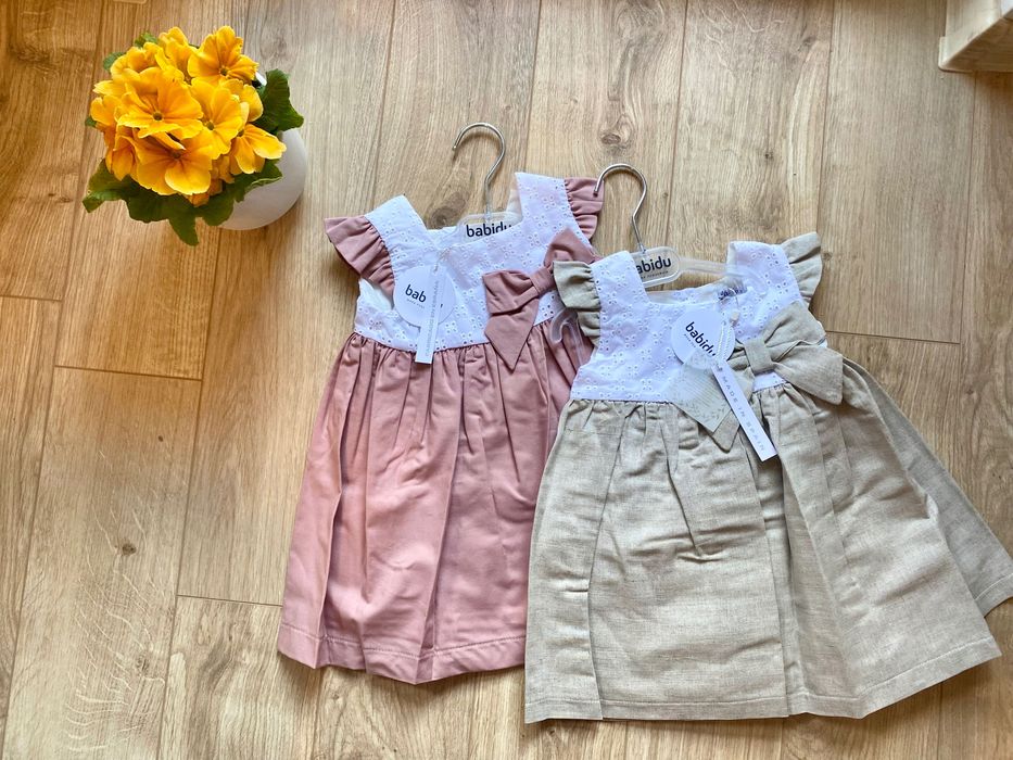 бебешки  роклички в два цвята  / внос от Испания