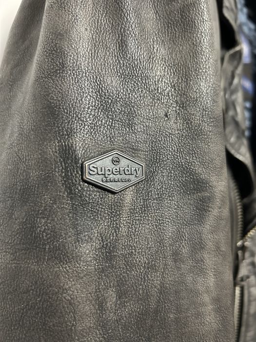 Superdry SD Endurance Custom Leather Jacket-почти ново, оригинално, XL