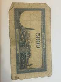 Bancnota colectie 5000 lei 1945