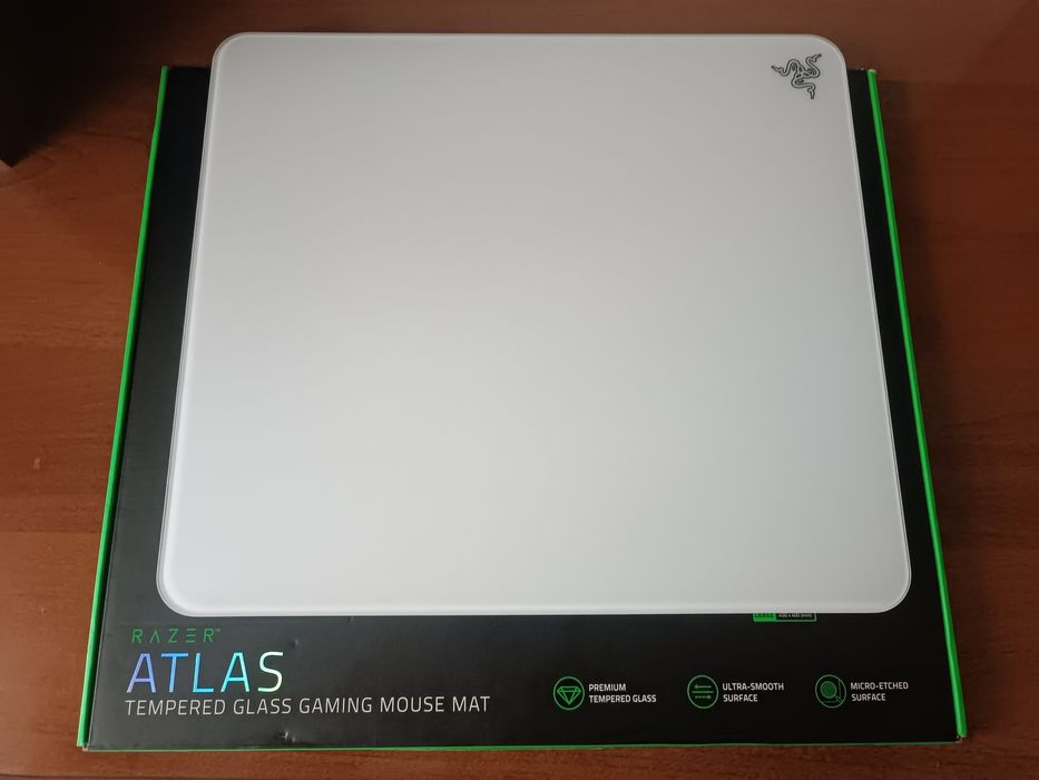 Razer Atlas glass mousepad (razer shisha mousepad)