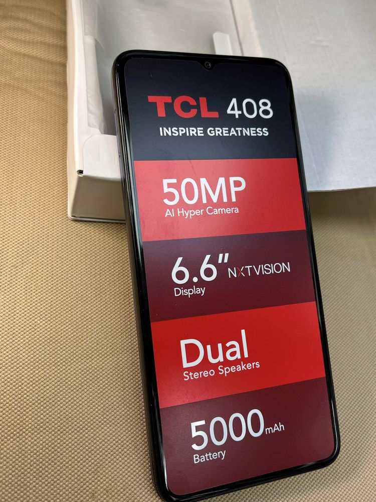 TCL 408 GSM blue чисто нов син две сим Dual