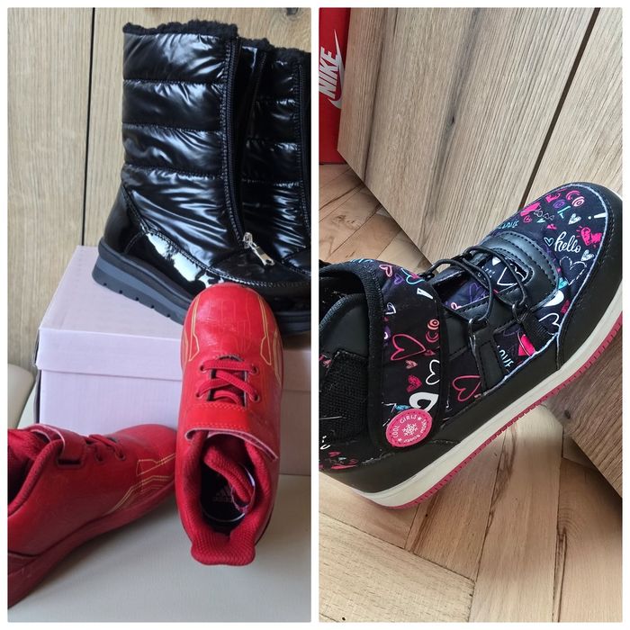 Боти LS Waikiki и кожени маратонки adidas marvel