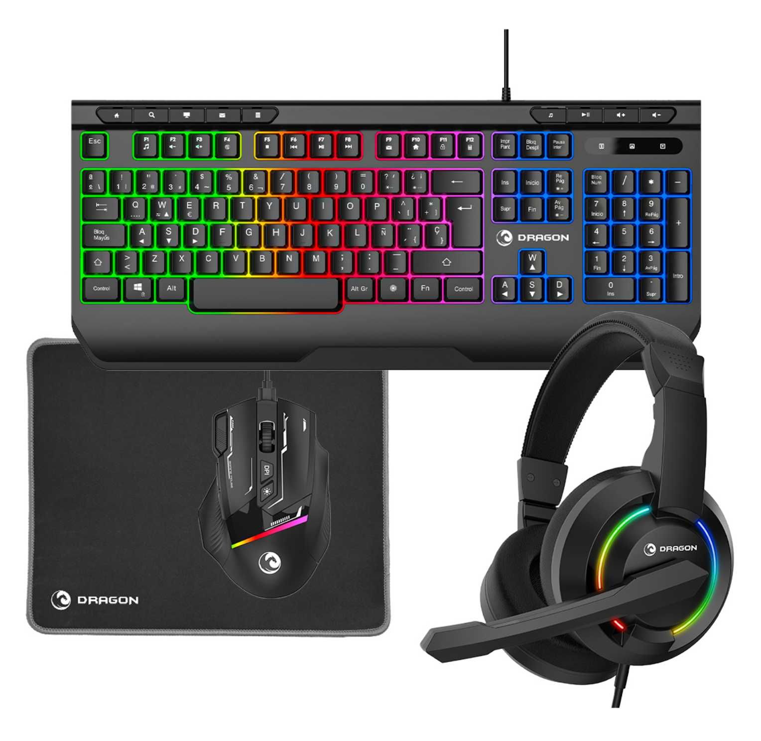гейминг сет Prixton Dragon 4in1