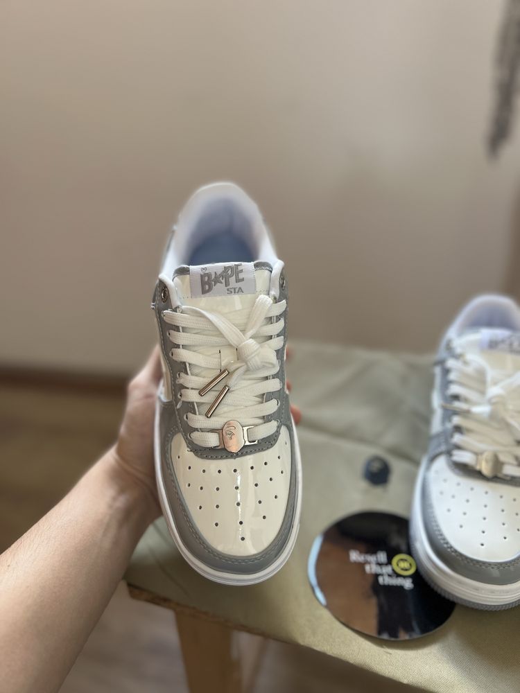 Bapesta Grey-White 39 (jordan,nike,af)