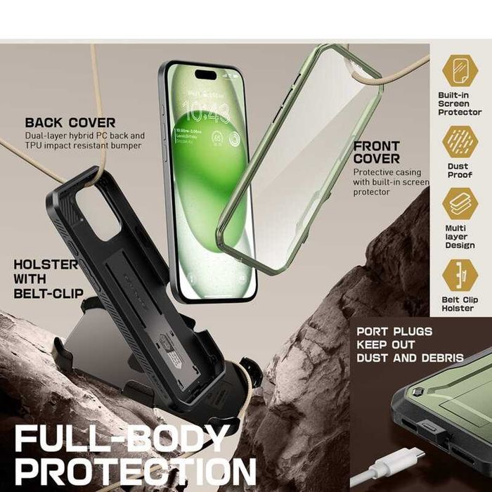 Huse premium + Folie APPLE iPhone 16 Pro Max 16 Plus 16 modele diferit