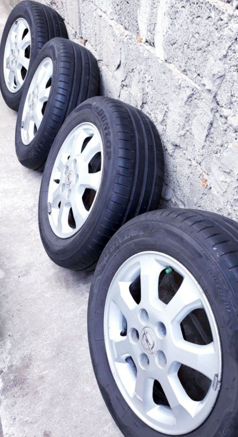 Set jante aliaj opel 15 + anvelope noi all season