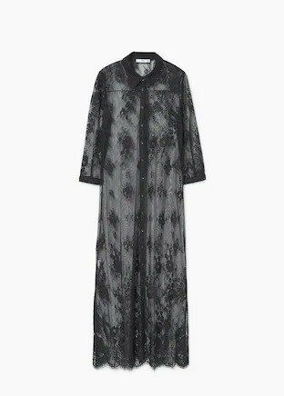 Rochie MANGO din dantela pe tul lunga superba versatila ocazie/sport