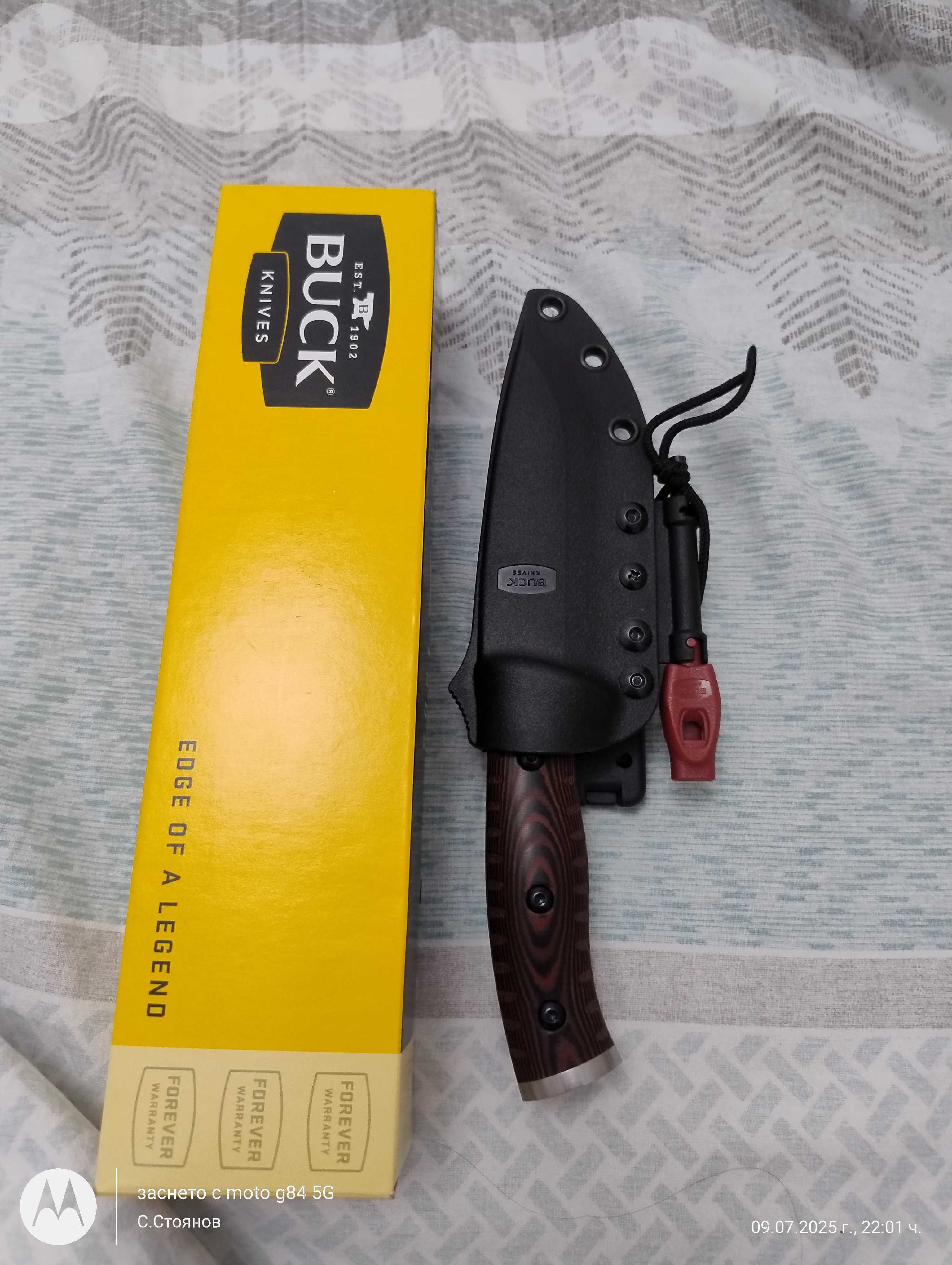 Нож ловен/бушкрафт BUCK  863- оригинал. Чисто нов.