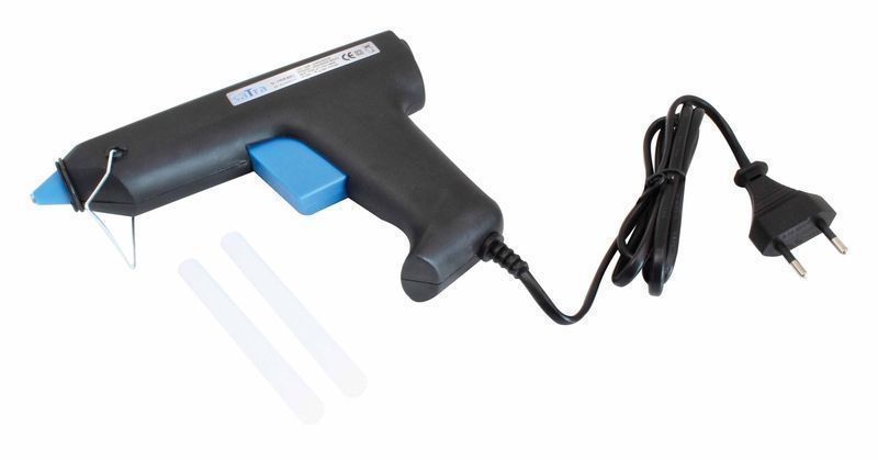 Пистолет за лепене със силикон, пръчки за горещо лепило satra 80w