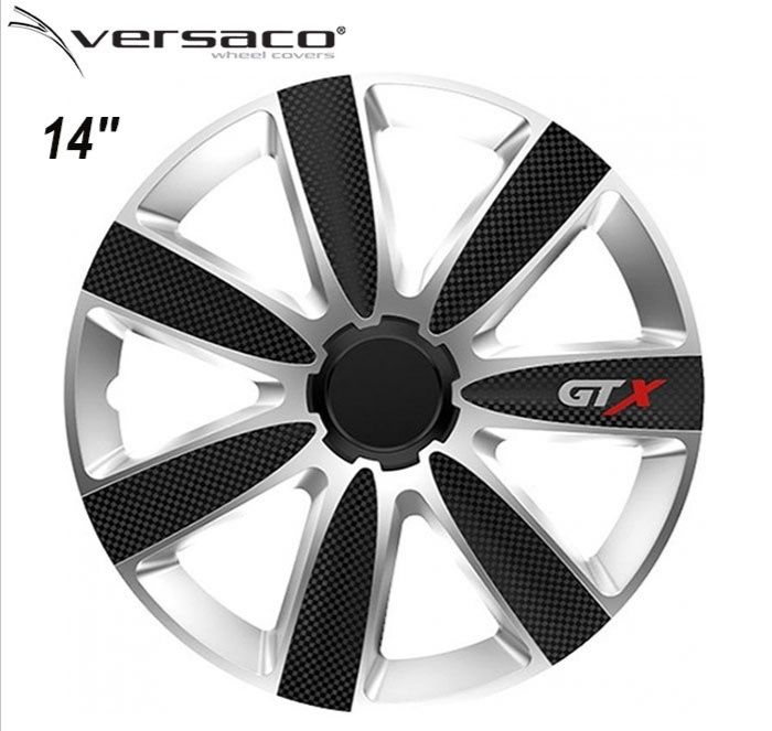 Тасове за джанти 14 "VERSACO CARBON GTX - SİLVER "