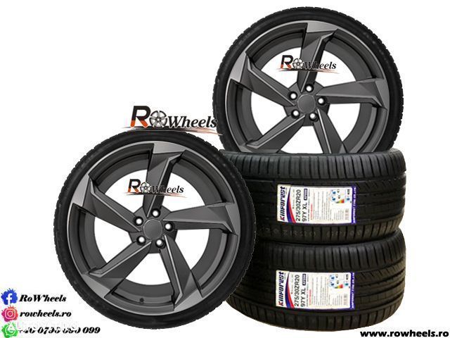 Jante AUDI 20 R20 Model Rotor Gri A4 A5 A6 A7 A8 Q3 Q5 Q8 anvelope vara