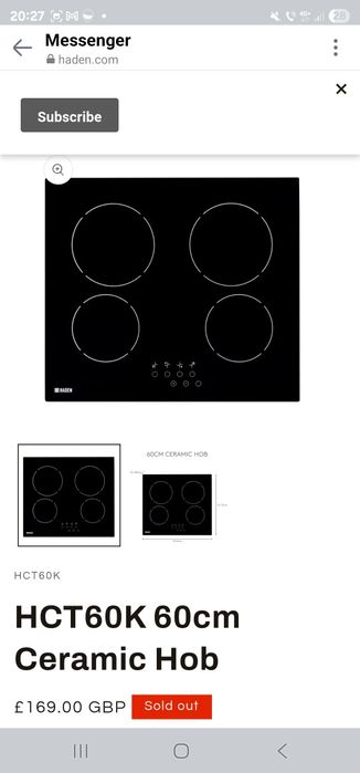 Plita electrica noua