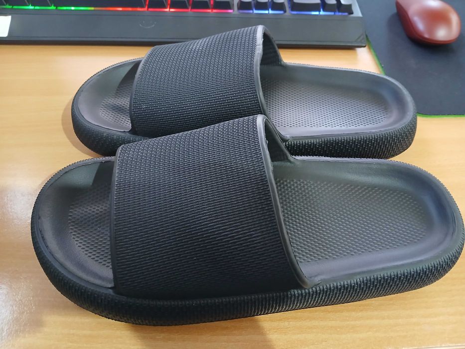 Papuci baie unisex, antiderapanți, talpă groasă, mărime 44-45