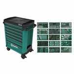 Dulap cu scule profesional SATA, 7 sertare, 299 piese