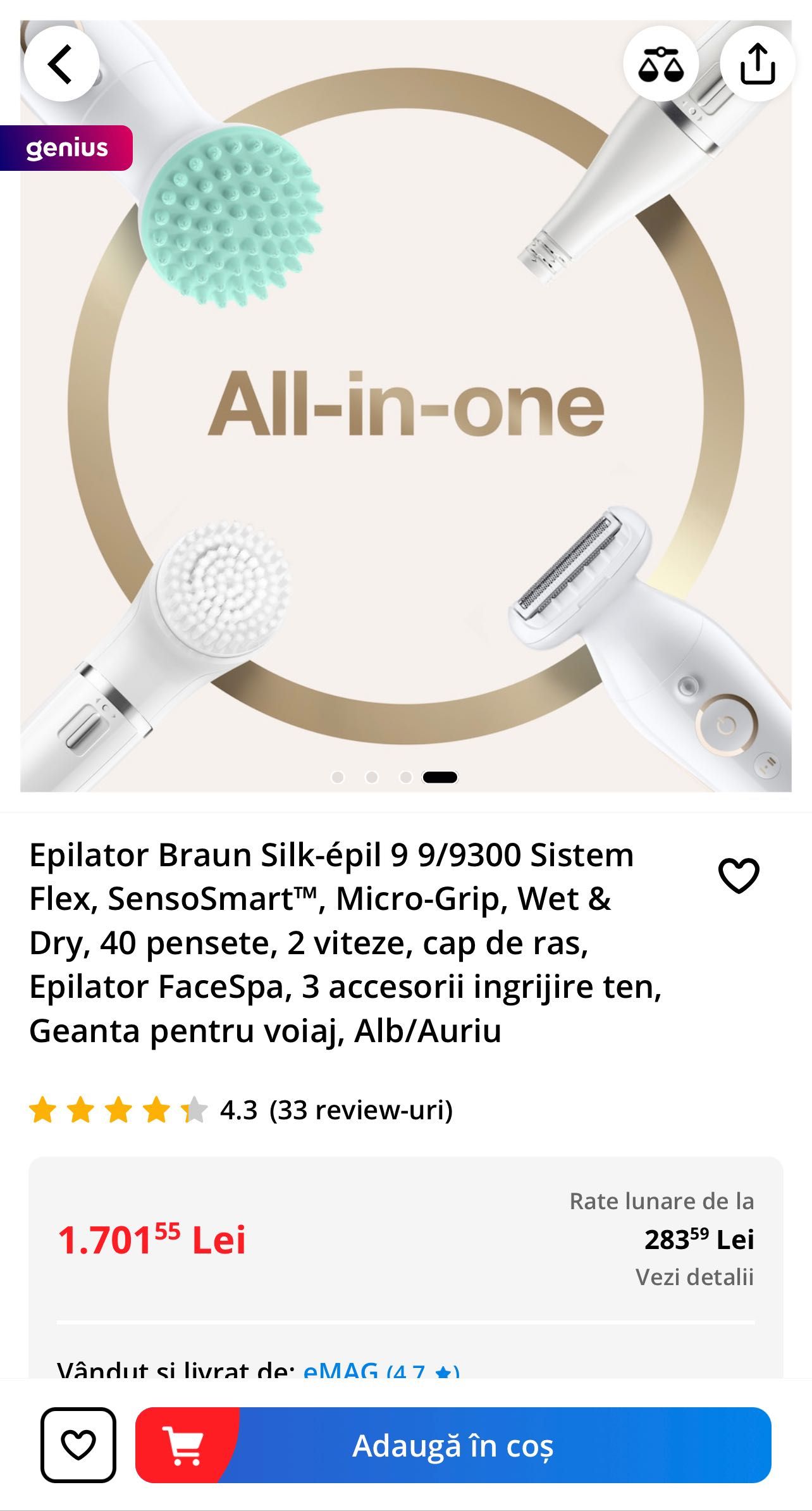 Epilator Braun silk epil 9 9/3000