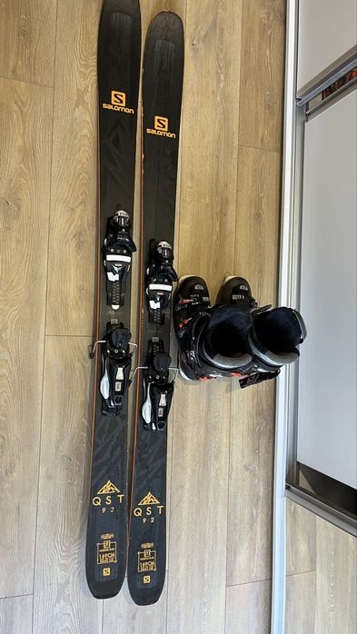 Schiuri Salomon QST 169 Carbon flax All mountain + Clapari Salomon QST
