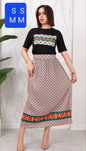 Set dama tricou +fusta lunga