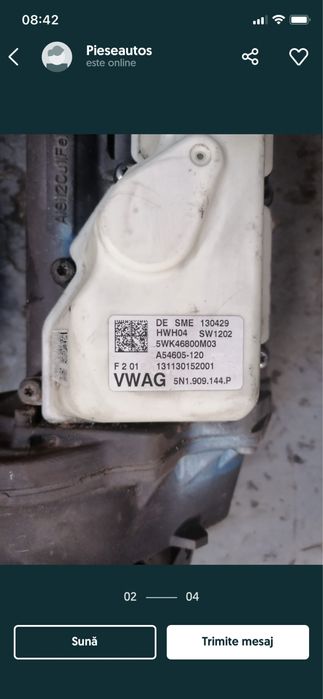 Caseta de directie vw passat tiguan sharan audi q3  cu carcasa alba