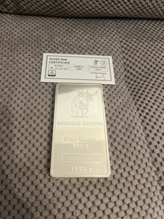 Lingou argint 1kg  Goddess 999.9 puritate
