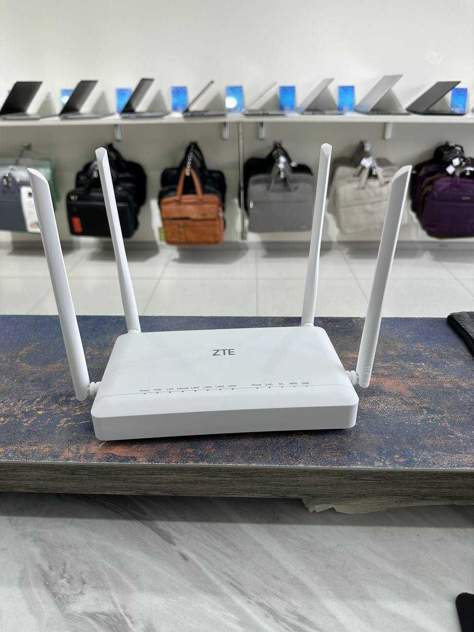 оригинал ZTE GPON 4та антенна WIFI 6 скорость 3000Мб/с (2,4Ghz + 5Ghz)