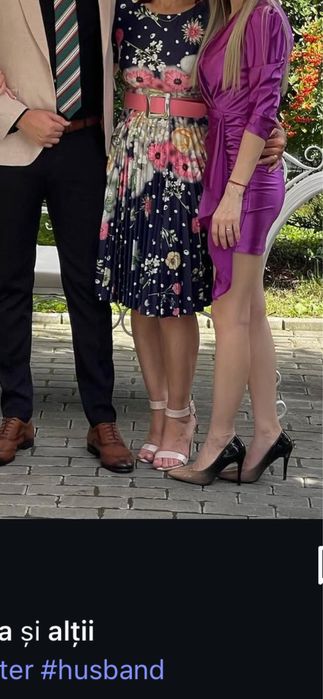 Rochie de ocazie de zi multicolora