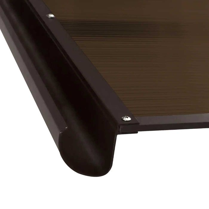 Copertină BODO PRO Alu cu jgheab + Policarbonat  120x90-160x90