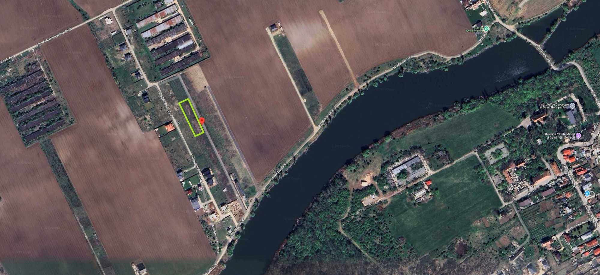 Teren 1860 mp Corbeanca–Lac & Pădure la 300 m, deschidere 63 m--93€/mp