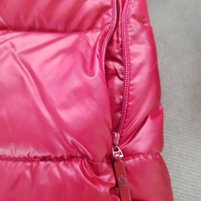 Geaca M o n c l e r  dama - cu puf de gasca si blana naturala ! S/M