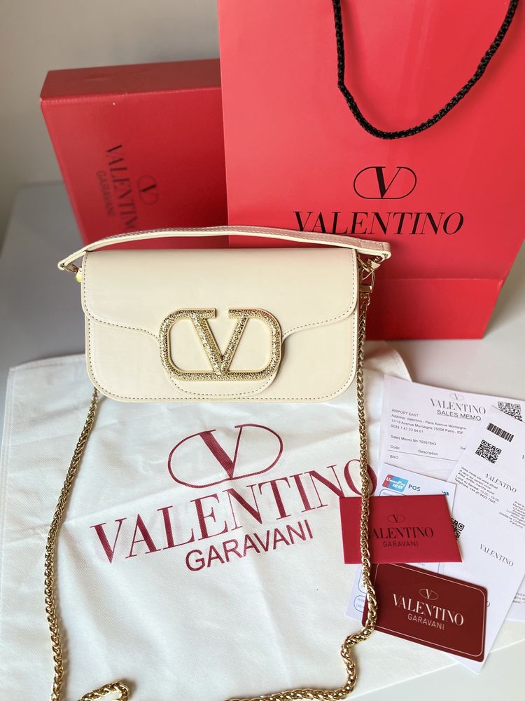 Geanta/Poșetă Valentino Garavani Loco Crystal Bag 20cm x 11cm