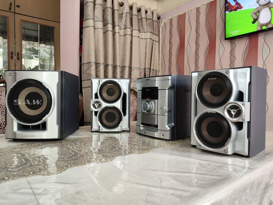 Sony 100% ishlaydi 2.1 musiqa markazi sotiladi subwooferini kalonkali