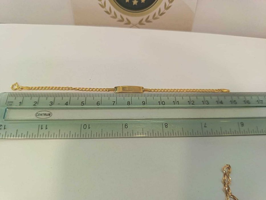 (AG41) Bratara aur, 14K b5592 Certificat de garantie