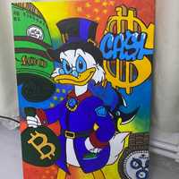Tablou acrilic Scrooge McDuck 70x40 cm