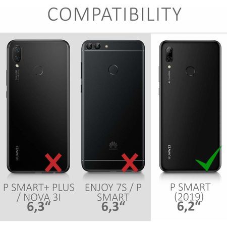 Husa pentru Huawei P SMART 2019, GloMax Perfect Fit, Negru